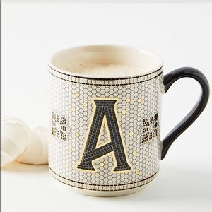 Anthropologie monogram mug